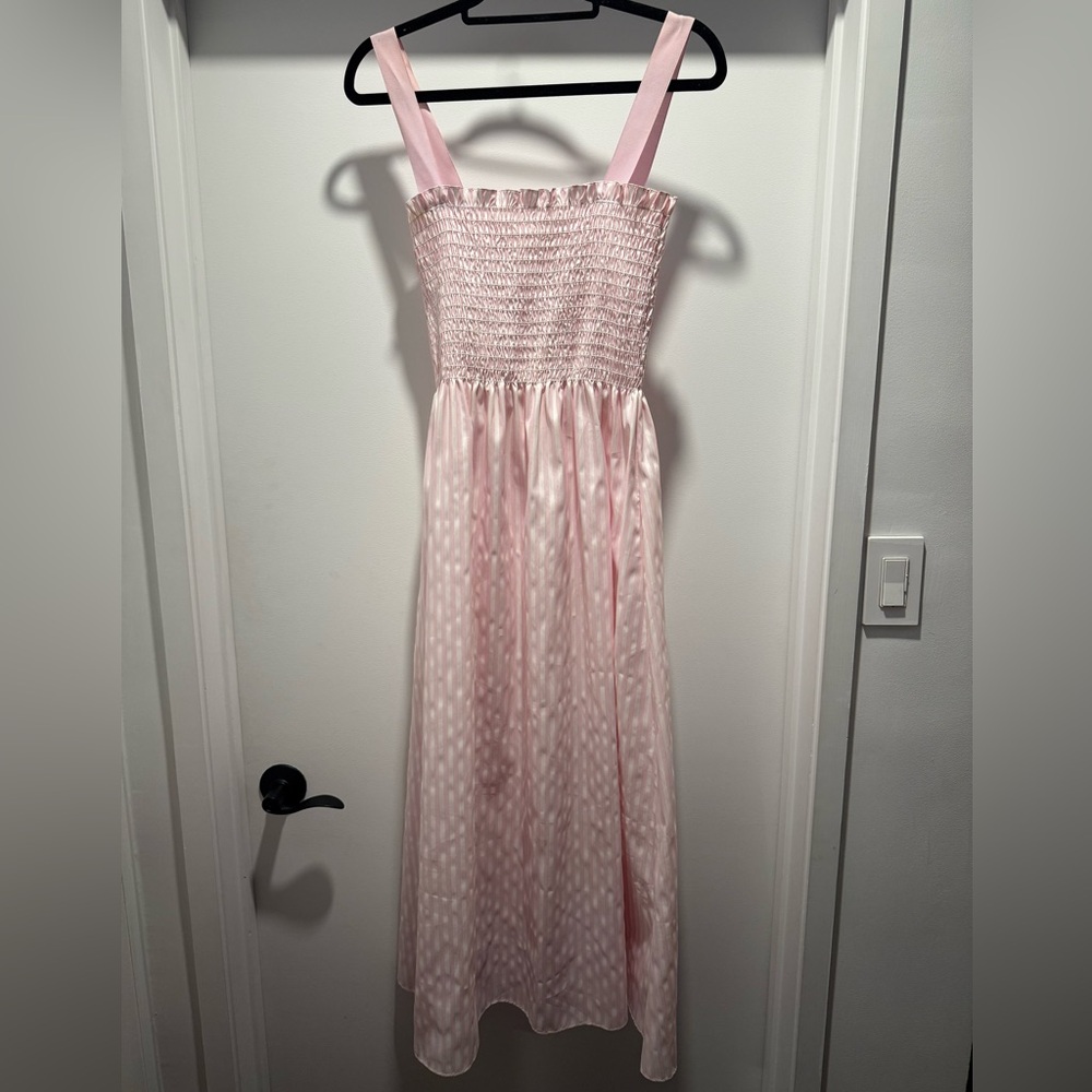 Petersyn Pink & White Maxi Dress